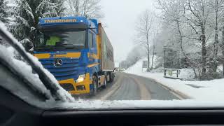 Schnee und Verkehrschaos in und um Alberschwende [upl. by Elamrej]