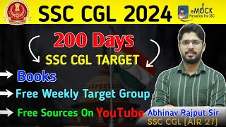 🔥200 Days Plan To Crack SSC CGL 2024  ❤️SSC CGL 2024 Strategy🤔  😎Maths By Abhinav Rajput😎 [upl. by Adamik114]