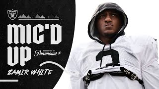 Zamir White Mic’d Up During Training Camp Presented by Paramount  Raiders [upl. by Aniaz]