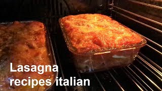 Lasagna recipe italian style Different lasagnarecipes [upl. by Nivled]