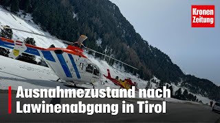 Ausnahmezustand nach Lawinenabgang in Tirol  kronetv NEWS [upl. by Joash]