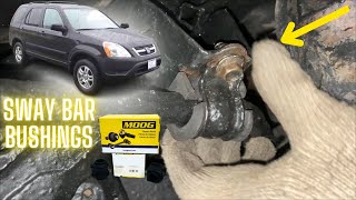 20022006 Honda CRV Rear Swaybar Bushings Replacement [upl. by Yahs520]