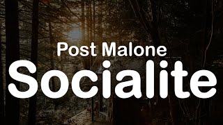 Post Malone  Socialite Clean Lyrics [upl. by Irroc]