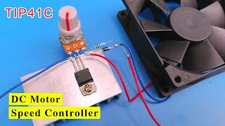 How to make Simple DC Motor Speed Controller Circuit DIY  DC motor controller [upl. by Alvis379]