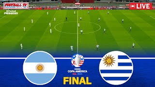 ARGENTINA vs URUGUAY  Copa America 2024 Final  Full Match All Goals  PES Gameplay Video [upl. by Meirrak]