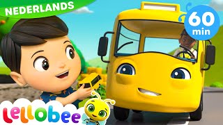 🚌 De Wielen van de Bus 🚌  Lellobee Nederlands  Kinderliedjes  Leervideos voor kinderen [upl. by Tessie700]