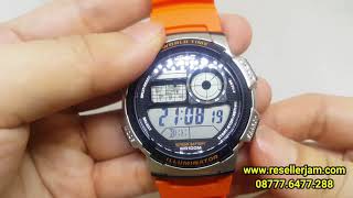 Cara Setting Jam Tangan Casio AE1000W [upl. by Vitia]