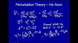 Perturbation theory  He atom [upl. by Cristabel]