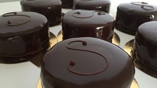 Sacher Torte individual chocolate cakes [upl. by Perce]