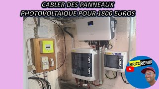 Installer ces panneaux solaire bi face tout seul EP3Câblage des armoire pour 1800 euros [upl. by Ebsen]