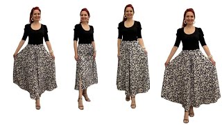 ⭐️SUPER EASY CIRCLE SKIRT ⭐️ CUT İN 5 MİNUTES AND SEW İN 10 MİNUTES⭐️ [upl. by Asilak596]