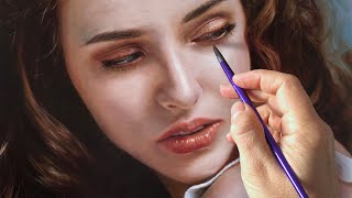 REALISTIC OIL PAINTING PORTRAIT TECHNIQUE  ROXANNE by Isabelle Richard [upl. by Havard825]