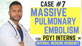 Massive Pulmonary Embolism  Internal Medicine Residency Series [upl. by Schuler]