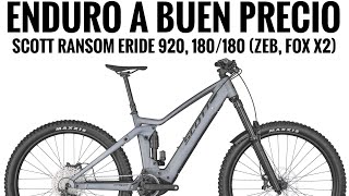 SCOTT RANSOM eRIDE 920 180180 ZEB FOX X2 ENDURO AL MEJOR PRECIO EBIKE E BIKE EMTB EBIKES [upl. by Blaise]