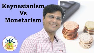 Keynesianism vs Monetarism in Hindi [upl. by Akenihs]