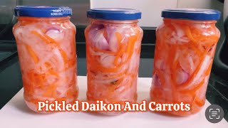 Pickled Daikon and Carrots  Easy Recipe pickledradish [upl. by Elmina]