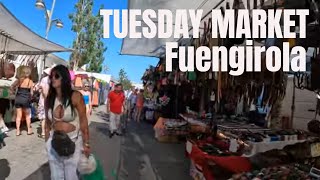 TUESDAY MARKET Market Fuengirola Spain [upl. by Eenerb869]