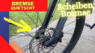 Scheibenbremsen Fahrrad quietschen  Alleine reparieren [upl. by Eniamor]