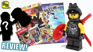 BUFFER MINIFIGURE LEGO NINJAGO MAGAZINE REVIEW ISSUE 38 [upl. by Ketti]