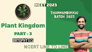 Plant Kingdom  Part 3  NCERT Line to Line  Thannambikkai Batch 2023 [upl. by Meedan]