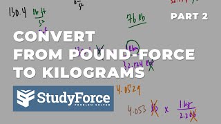 Convert lbf to kg Poundforce to Kilograms Part 2 [upl. by Yrotciv54]