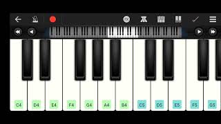 mobile piano 🎹🎹 Hindi song Naranjan291 [upl. by Neall]