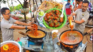 Bhubaneswar Famous Fauji Bhai Ka Unique Manchurian Parantha Combo Rs 25 l Bhubaneswar Food Tour [upl. by Eelamme848]