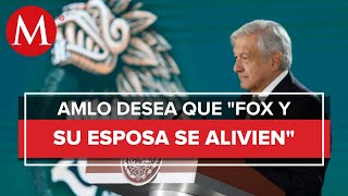 AMLO desea pronta recuperación a Vicente Fox tras contagio de covid19 [upl. by Norvun]