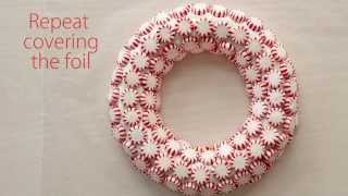 How to Make a Peppermint Christmas Wreath [upl. by Sheehan]