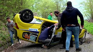 45° Rally Valle Daosta 2024 BIG CRASH many MISTAKES e SHOW [upl. by Enilram]