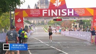 Twin Cities Marathon runners prepare for record heat [upl. by Aneele]