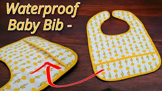 Baby Bib  How to Sew a Simple Baby Bib  baby bib cutting and stitching [upl. by Ramalahs]