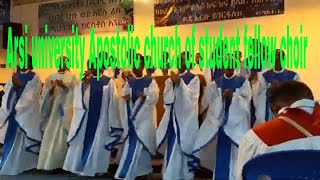 Arsi University Apostolic Church Fellow Choir Hadyignasidamigna woliytigna oromigna amharic song [upl. by Leonteen]