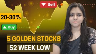 5 Best Stocks At 52 week low  52 week low stocks to Buy Now  Fundamentally strong stocks [upl. by Anirhtak]