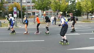 Berlin Marathon Inline Skating 24 September 2022 viele Teilnehmer [upl. by Enitsirk]