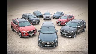 2019 Santa Fe vs CRV vs Tarraco vs Tiguan vs 5008 vs Kodiaq vs XTrail vs Sorento [upl. by Tabbi]