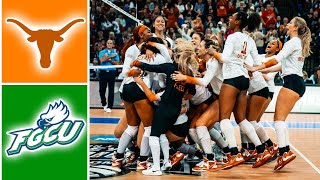 7 Texas vs Florida Gulf Coast Highlights  NCAA Womens Volleyball  2023 College Volleyball [upl. by Dewey]