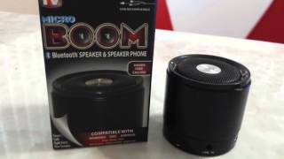 Micro Boom Speaker Review [upl. by Leahcimal]