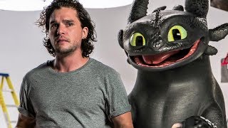 GAME OF THRONES trifft auf DRACHENZÄHMEN 3  Kit Harington beim GoT Casting mit Ohnezahn [upl. by Mandeville228]