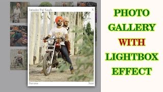 How to make lightbox effect for photo gallery with HTML and CSS only Part 2  Final [upl. by Nnael987]