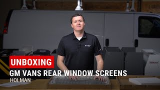 Unboxing Holman Rear Window Screens for GMC Savana amp Chevy Express [upl. by Nola]