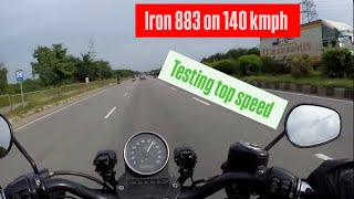 Chasing Fastest Fatboy with my iron 883 POV youtube youtuber blog [upl. by Kutzenco]