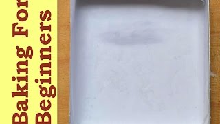 Baking For Beginners  How to Line A Square Tin [upl. by Connelly]