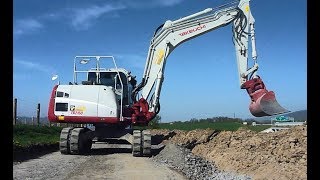 TAKEUCHI TB2150  straightening and loading [upl. by Coulson561]