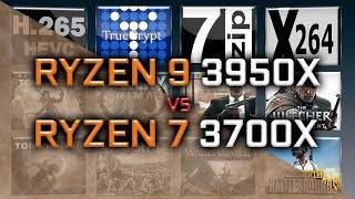 Ryzen 9 3950X vs Ryzen 7 3700X Benchmarks  15 Tests [upl. by Brause669]