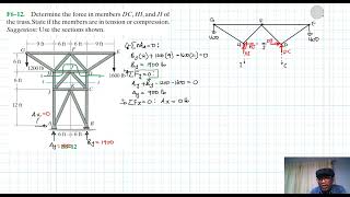 F6–12 Structural Analysis Chapter 6 Hibbeler Statics Benam Academy [upl. by Maitund]