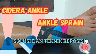 CIDERA ANKLE  ANKLE SPRAIN TUTORIAL REPOSISI CIDERA [upl. by Florry]