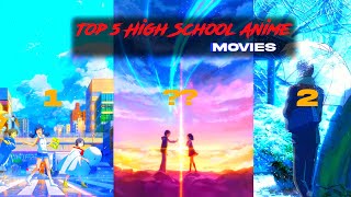 Top 5 High School Anime Movies Must Watch  Anime Aura [upl. by Menzies273]