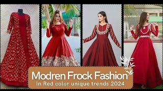 most Beautiful and unique long frock designs for beautiful girls  Girls Fashion collection of 2024 [upl. by Anailuy897]