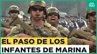 El impactante desfile de batallón de infantes de marina en la Parada Militar 2023 [upl. by Ameline]